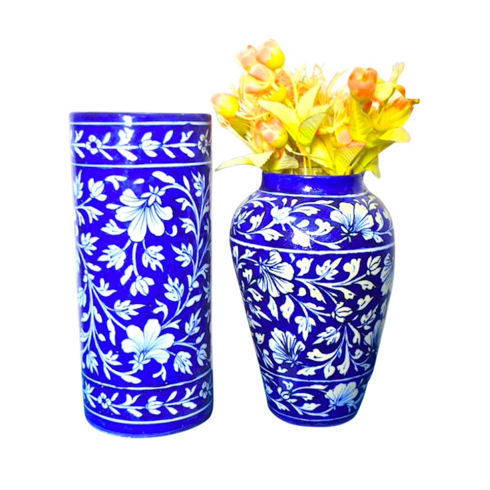 HFC Blue Pottery Vase