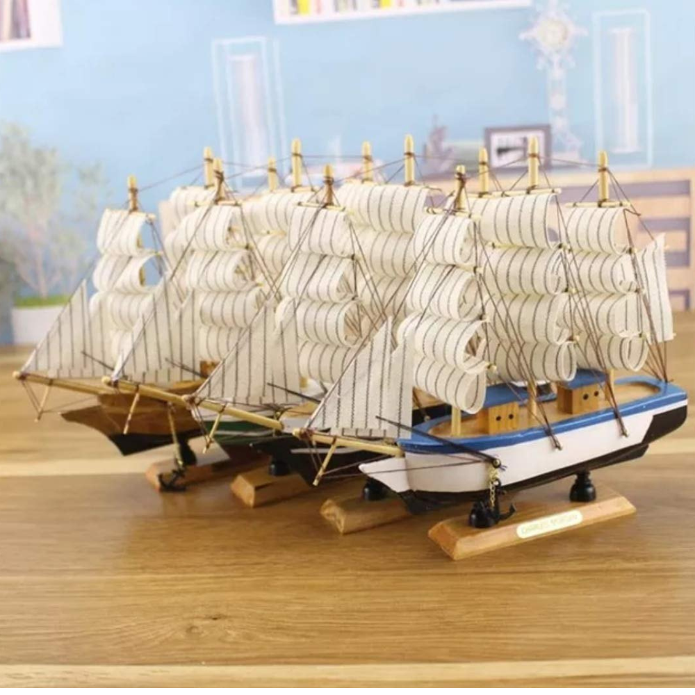 Decorative Wooden Sailing Ship