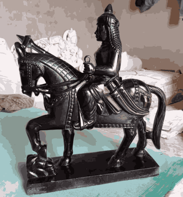 Black Marble Maharana Pratap Statue