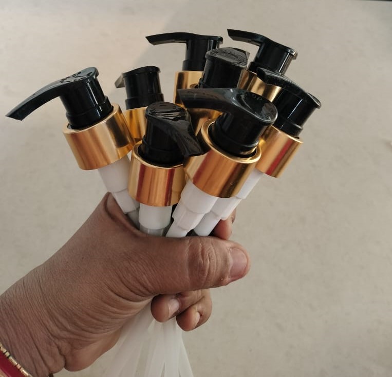 24MM BLACK GOLDEN LOTION DISPENSER PUMP