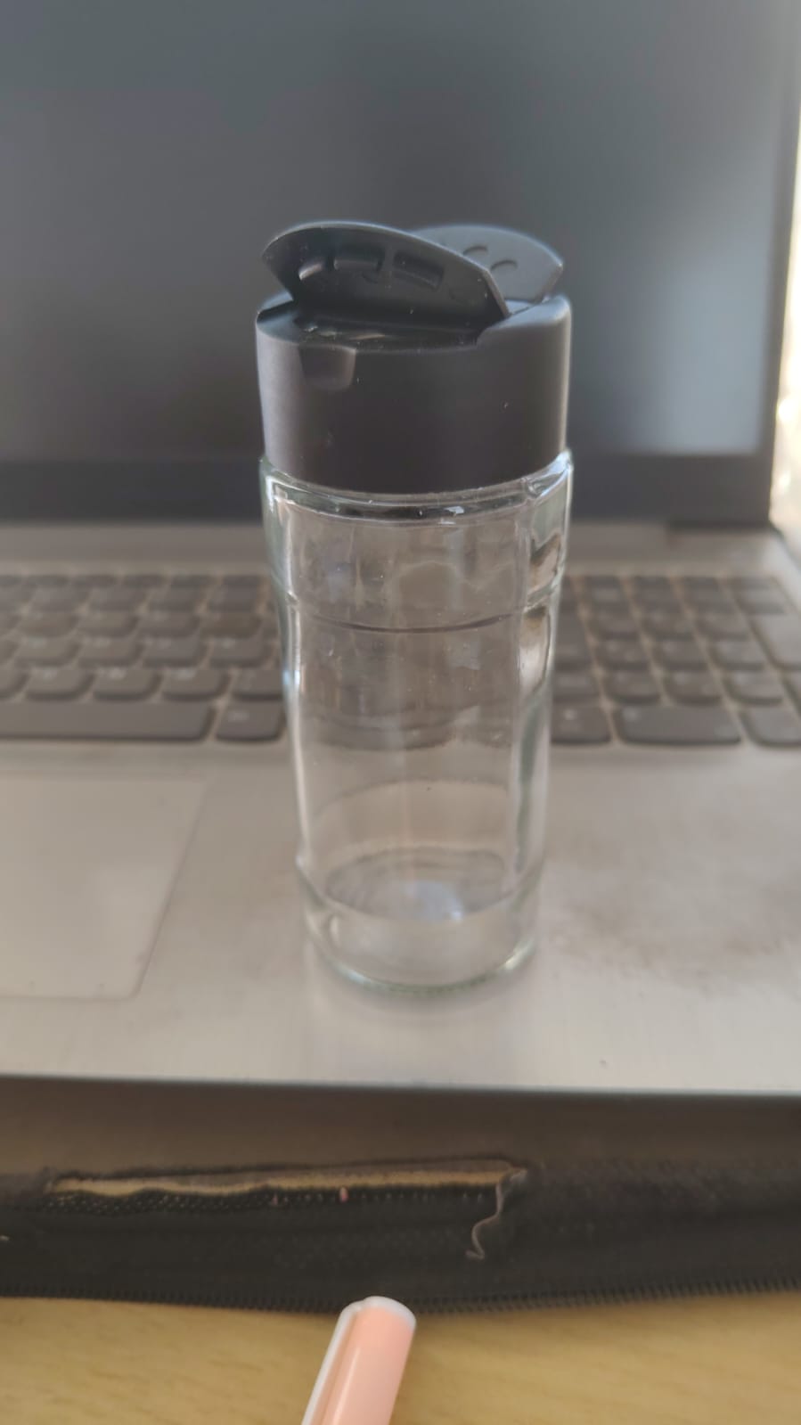 GLASS SPICE JAR