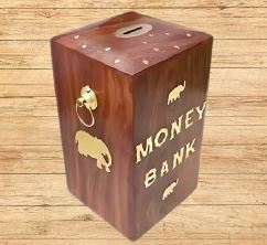 Wooden Money Bank
