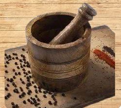 Wooden Mortar & Pestle1