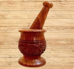 Wooden Mortar & Pestle2
