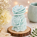 Rose Pillar Candle