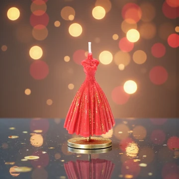 Wedding Gown Candle