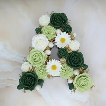 Letters Bouquet candle