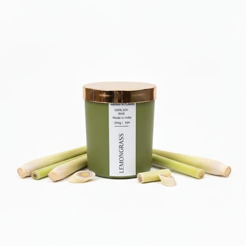 Lemongrass Scented Jar Candle