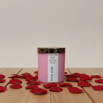 Rose Scented Jar Candle