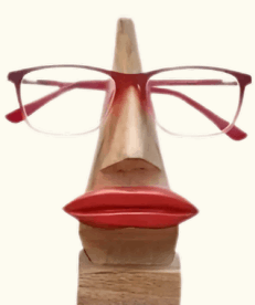 Wooden Round Shaped Specs Holder